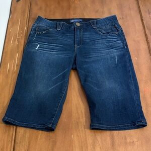 Democracy AbSolution Distressed Bermuda Denim Shorts Size 10